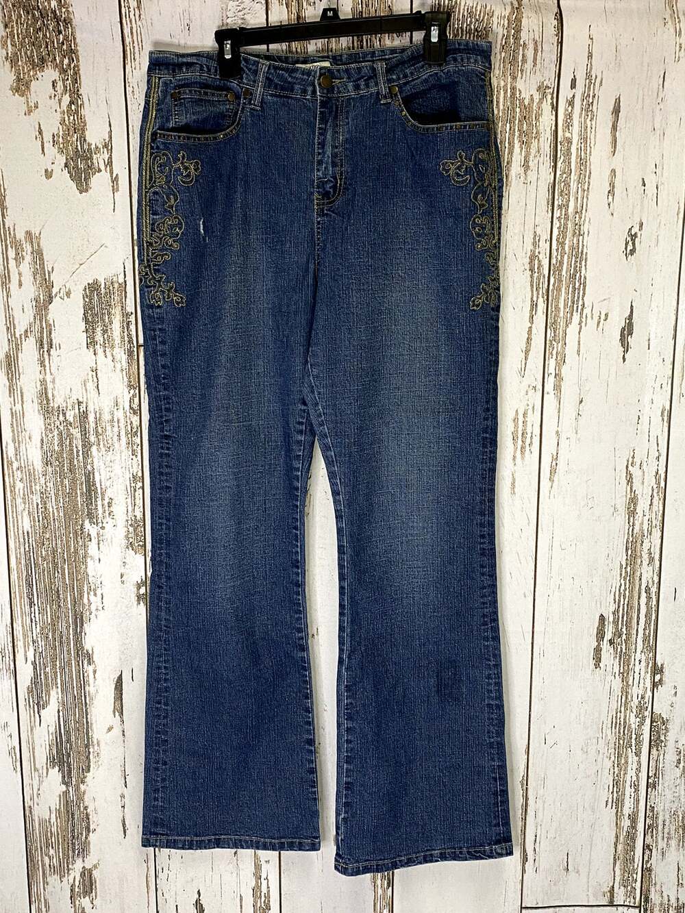 Cato Gold Embroidered Jeans - Picture 1 of 5